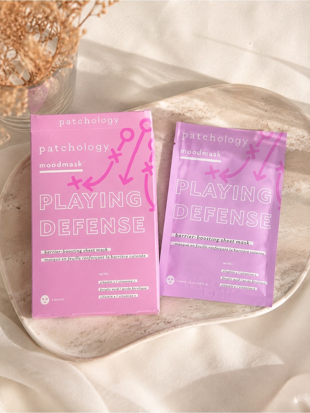Patchology Moodmask Playing Defense Sheet Masks 4 Pack NIB
